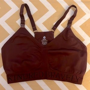 Kindred bravely sublime nursing sports bra, sz M, color fig